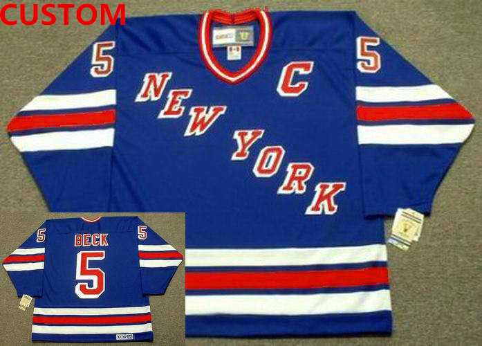 Men%27s New York Rangers custom CCM Vintage Away NHL Hockey Jersey->customized ncaa jersey->Custom Jersey